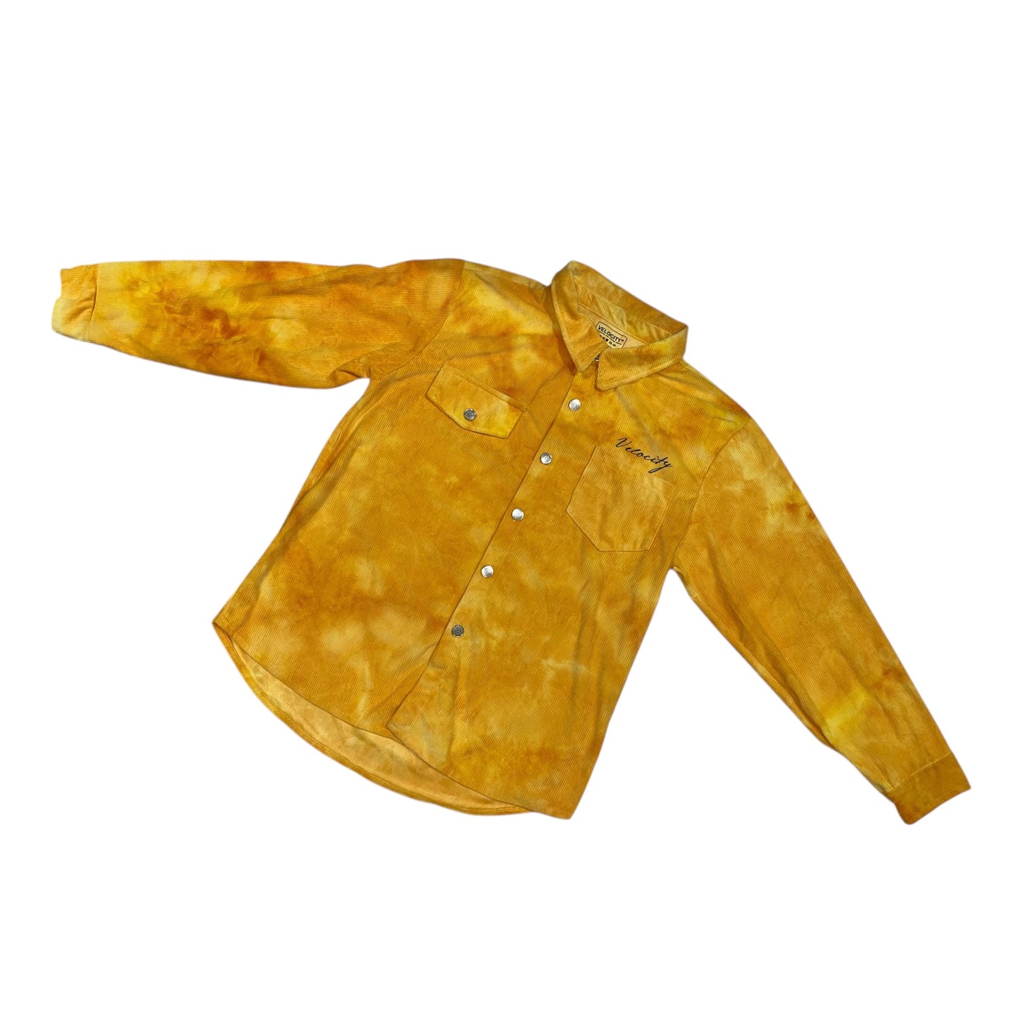 Tie-Dye Corduroy Longsleeve Polo/Jacket