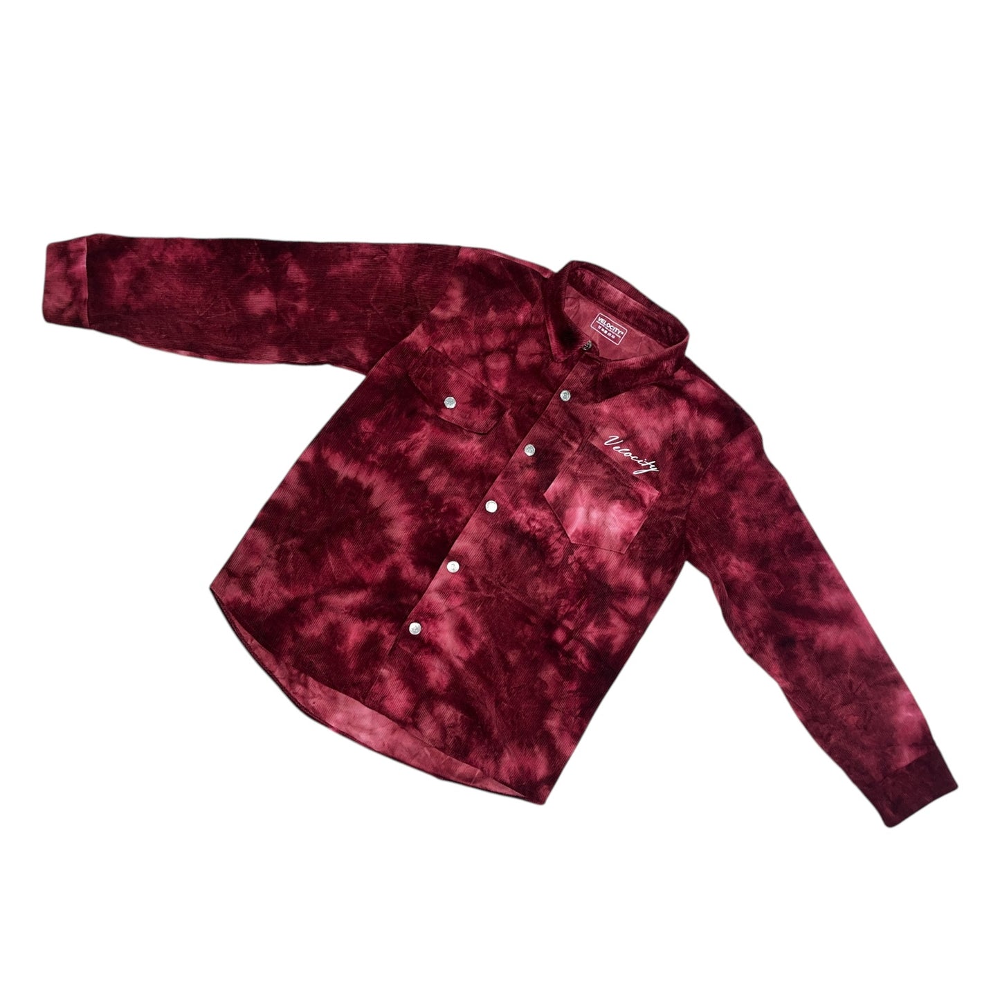 Tie-Dye Corduroy Longsleeve Polo/Jacket
