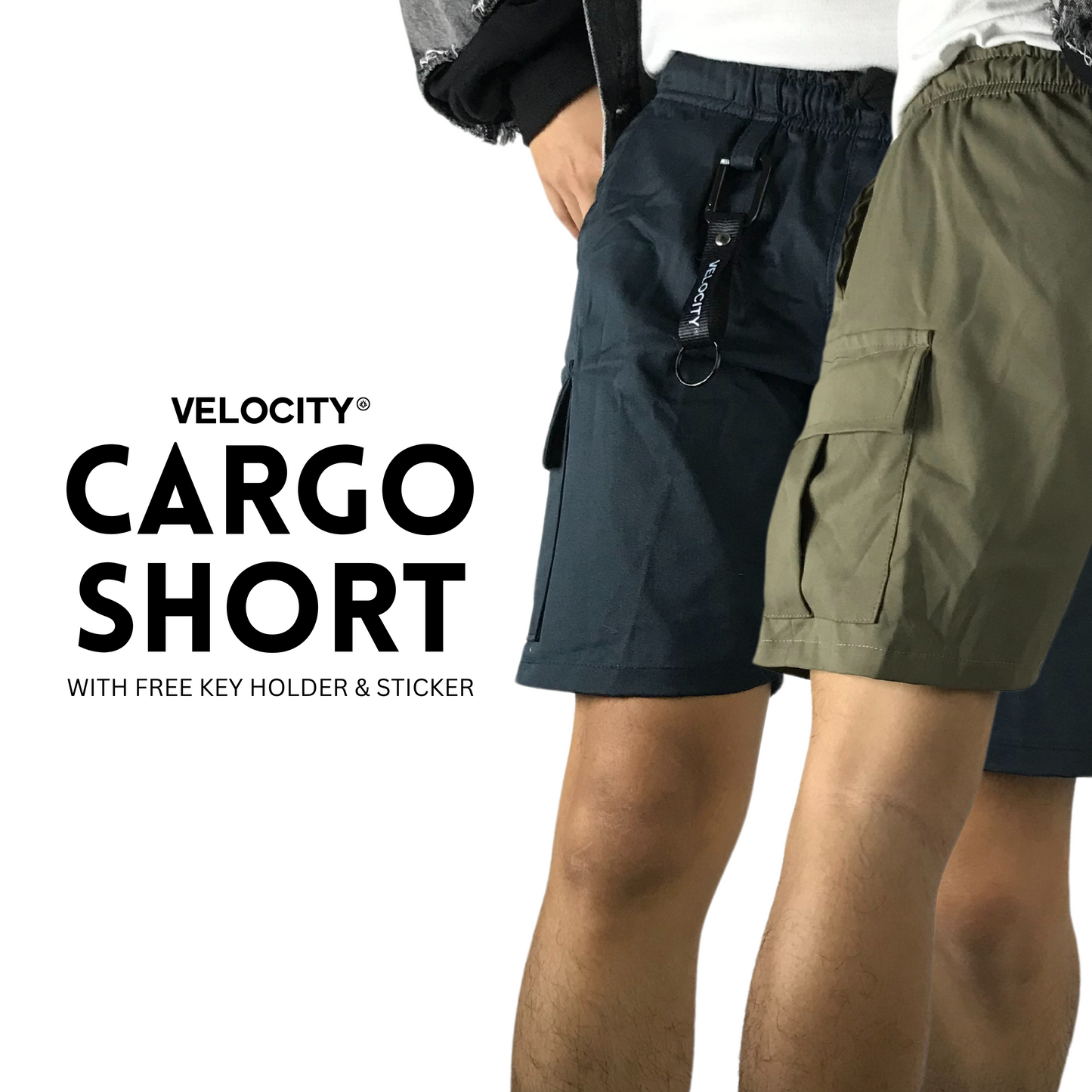 CARGO SHORTS W/ KEYHOLDER